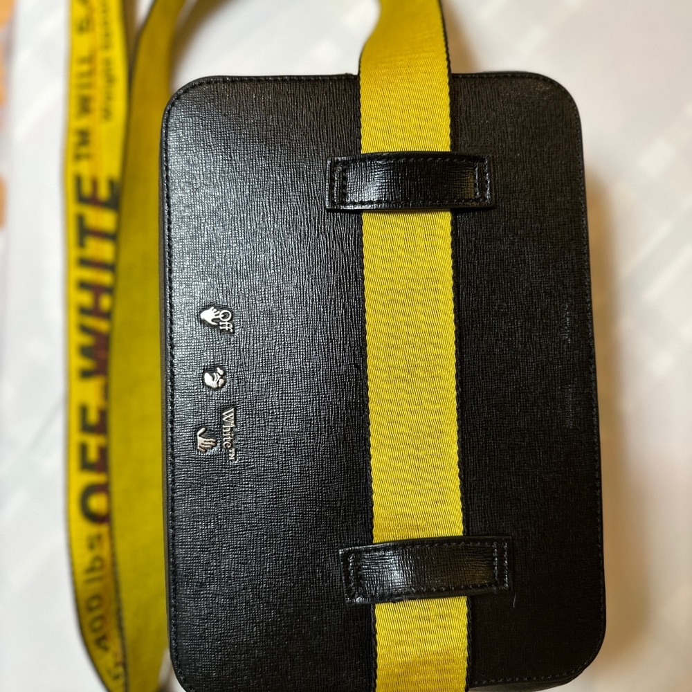 Off-White Black Binder Diagonal Stripe Belt Bag - Picture 4 of 6